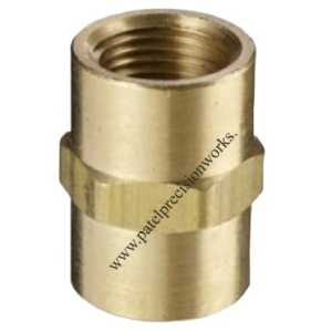 BRASS FEMALE EQUAL CONNECTOR COUPLING BSP THREADS